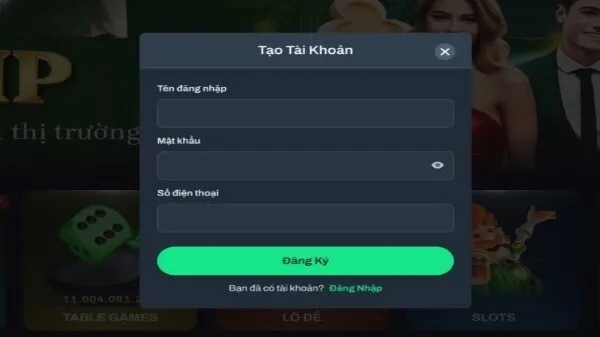 Cách đăng ký tài khoản vk88 trên máy tính